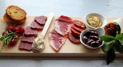 A Plate of McGeough?s Cured Meats & Horseradish Cr?me Fraiche